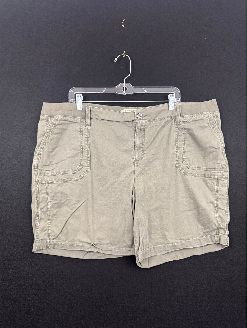 Sonoma Life+Style Short Mid Rise Shorts Size 20W in Beige